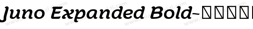 Juno Expanded Bold字体转换